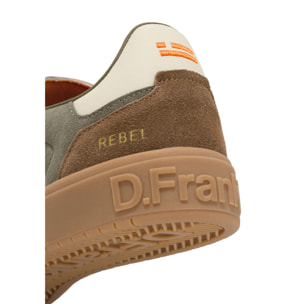 Zapatillas Deportivas de Hombre de Piel Con Forro Técnico Rebel Basic Flag Verde