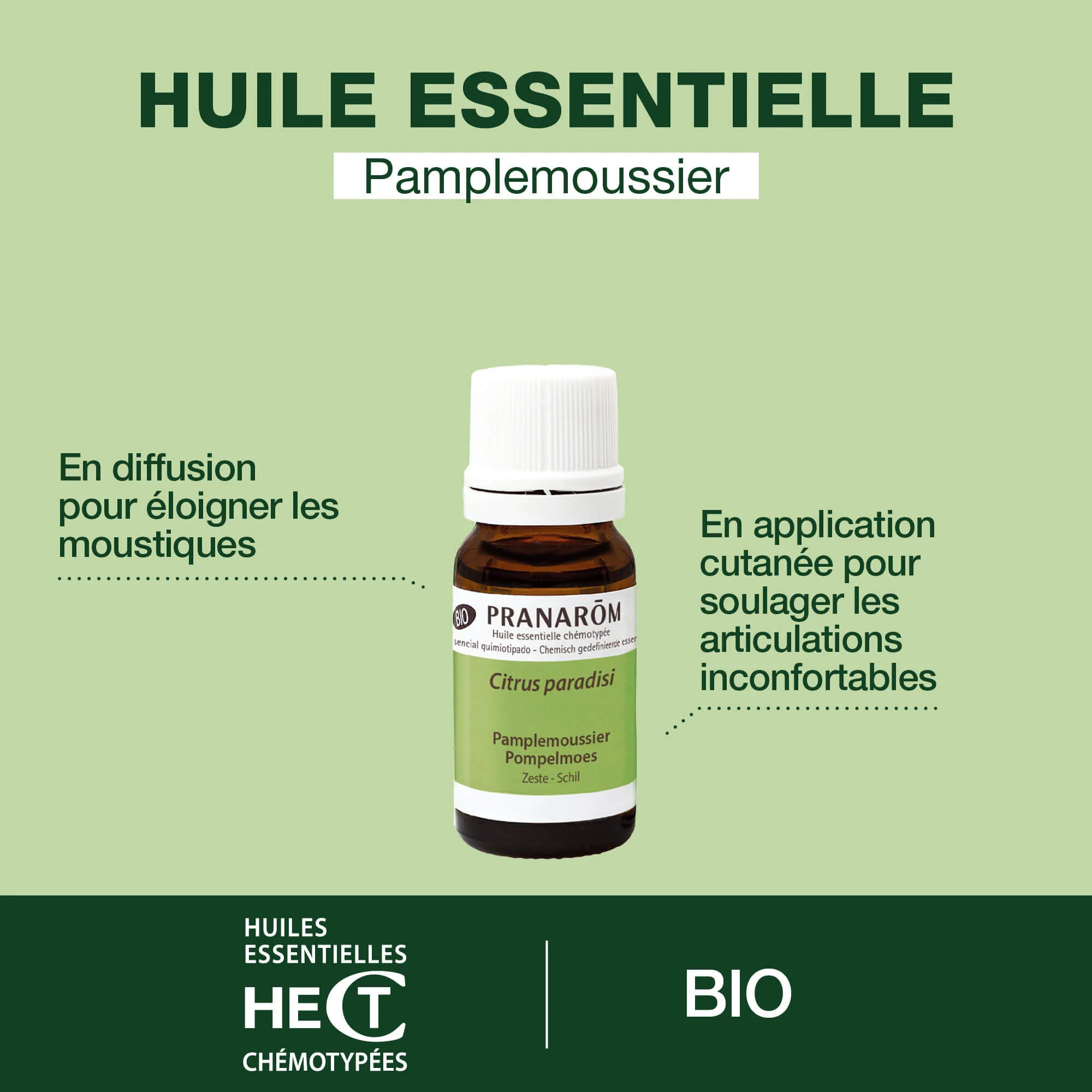 Pranarom - Huile Essentielle de Pamplemoussier - 10 ml