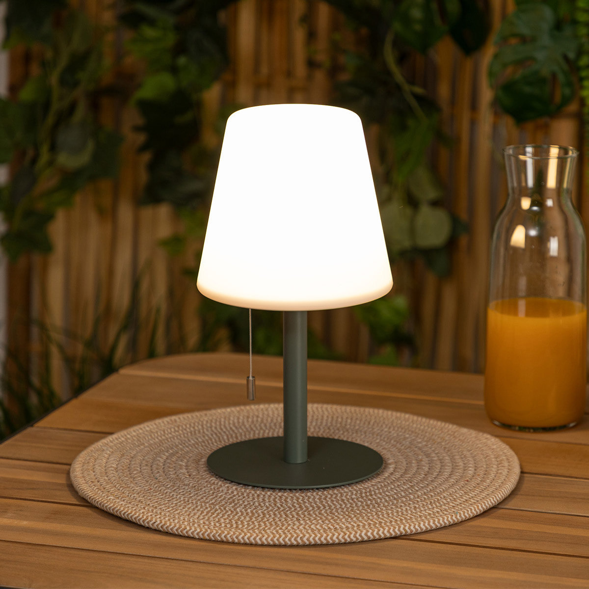 Lampe extéreure "Zack" H30cm vert olive