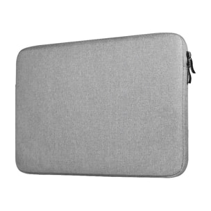 DAM Funda de neopreno universal para tablet de 12 pulgadas. Acabado terciopelo con tratamiento deperlante hidrófugo. Cierre de cremallera. 23x2,5x32 Cm. Color: Gris Claro