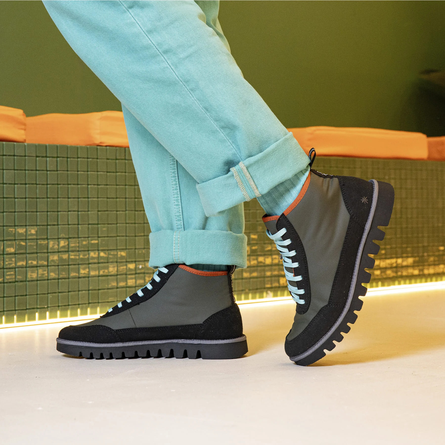 Botines 1585 NYLON KAKI/ONTARIO color Kaki