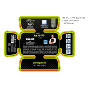 Hermetico rectangular 370ml borosilicato expert