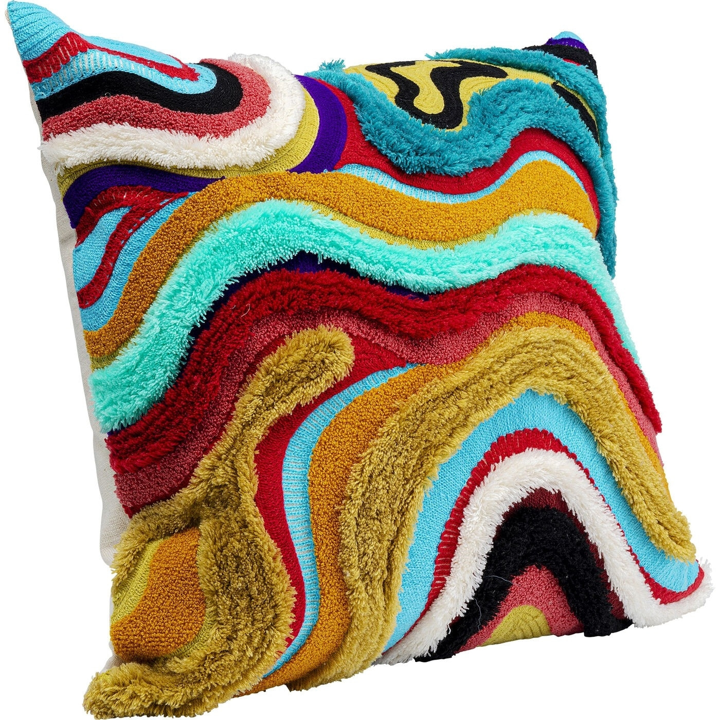 Coussin vagues multicolores Kare Design