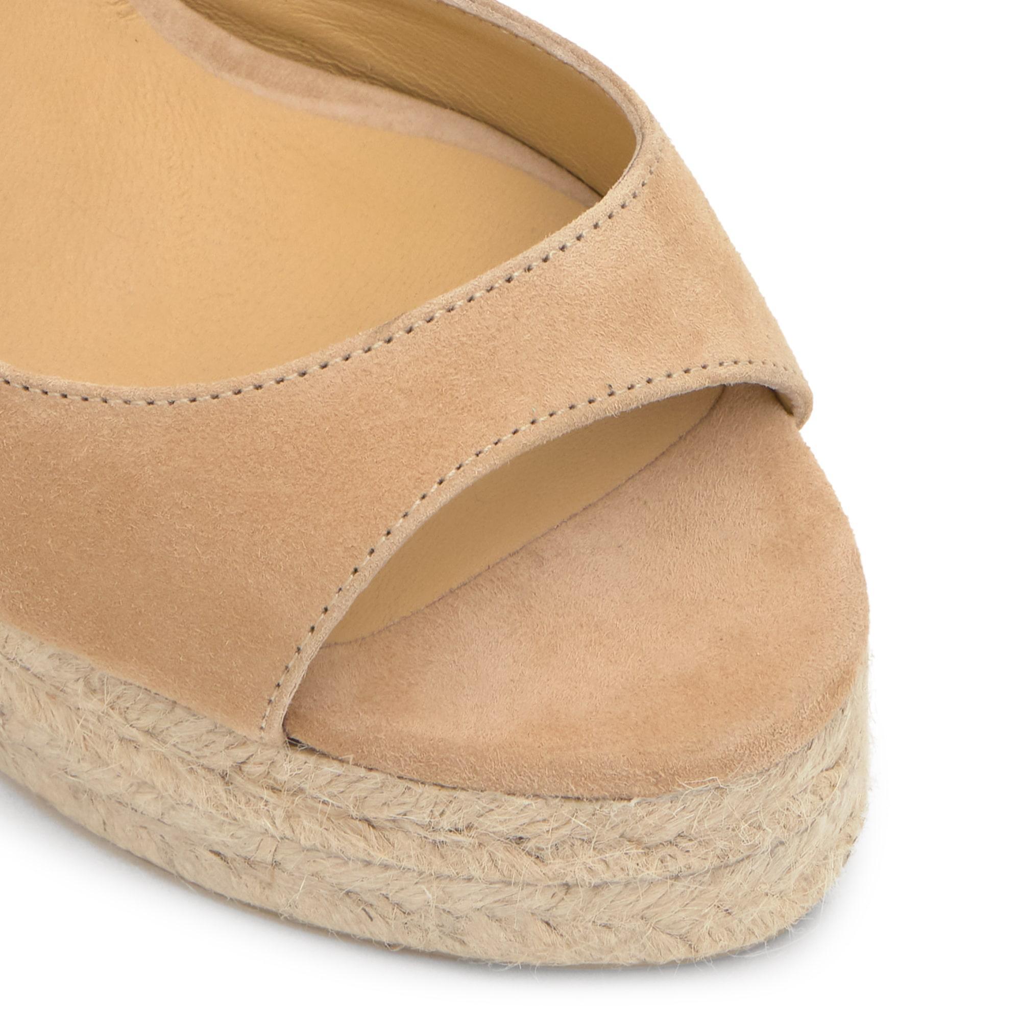 Sandalia Blair cuña de yute con doble plataforma