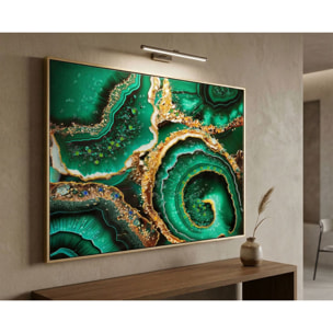 DIPINTO SU TELA LACCATO SMERALDY -A- C/CORNICE CM 82X4X62