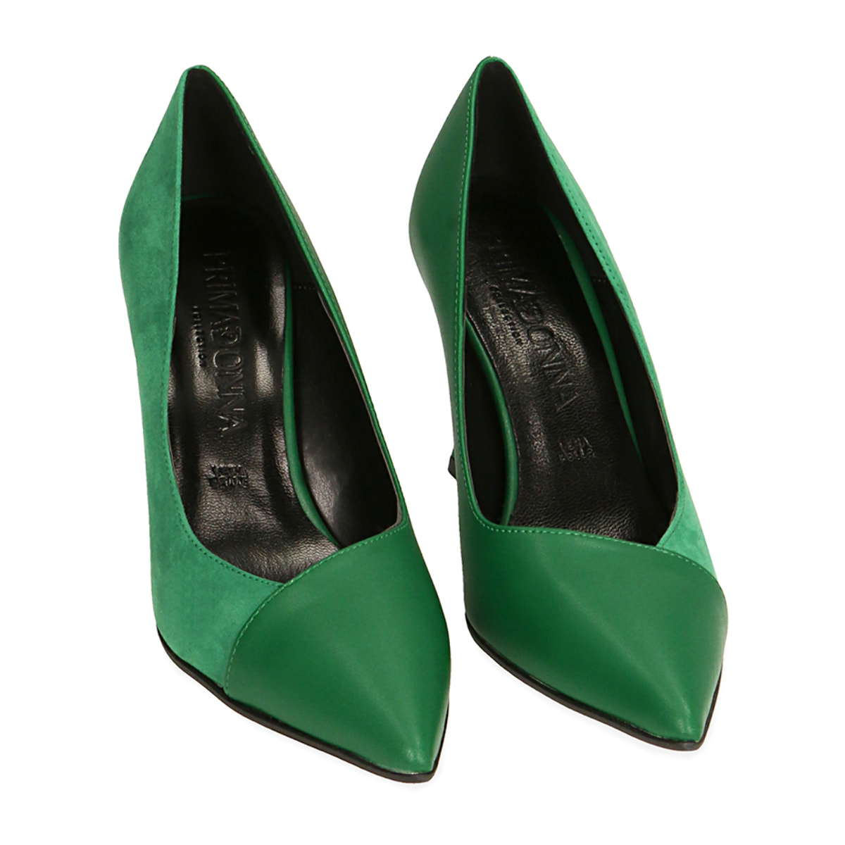 Zapato de tacón verdes, tacón 9,5 cm