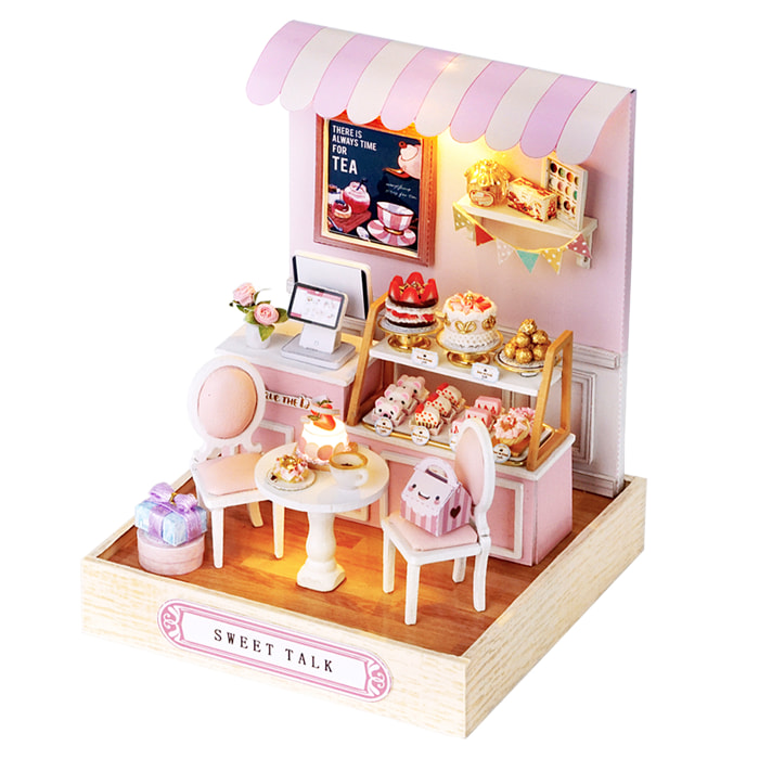 Colección Rincón de la felicidad, Dulce conversación. Maqueta 3D realista con gran detalle y luces led.