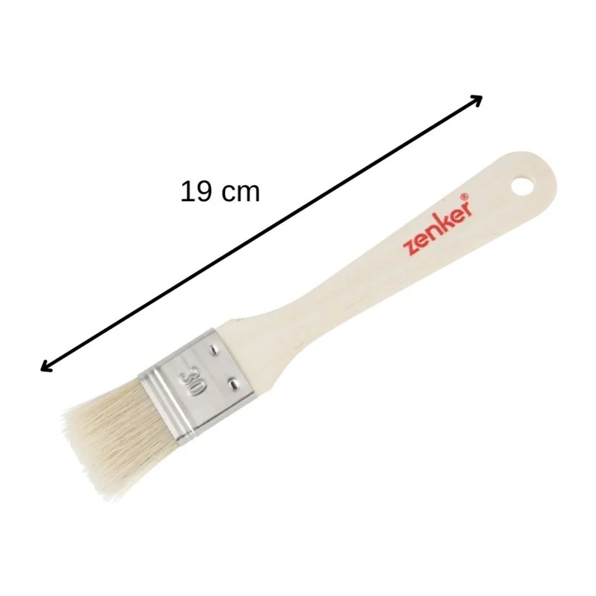 Ensemble de 2 Pinceaux de cuisine et de pâtisserie 19 cm en poils naturels Zenker