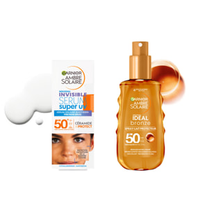 Garnier Ambre Solaire Ideal Bronze Lait Spray Protecteur SPF50+ 150mL