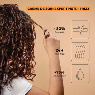 Franck Provost Expert Nutri-Frizz Crème de Soin & Définition Boucles Professionnelle Sans Rinçage Cheveux Très Secs ou Frisés 20