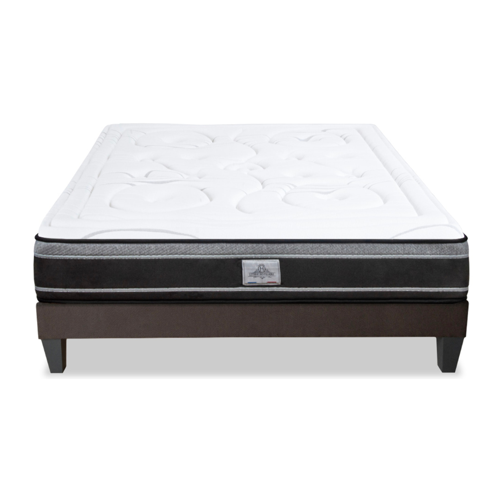 Ensemble Divin 2 places | Matelas ressorts ensaches avec sommier en bois