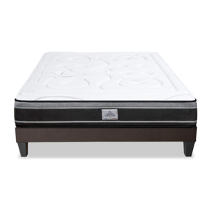 Ensemble Divin 2 places | Matelas ressorts ensaches avec sommier en bois