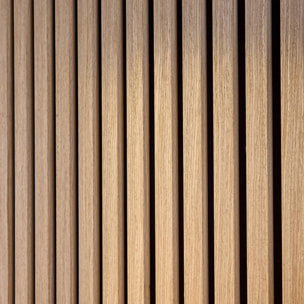 Panneaux muraux acoustiques, tasseaux décoratifs chêne  KYOTO