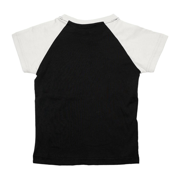 Maglietta da bambino a maniche corte color argento