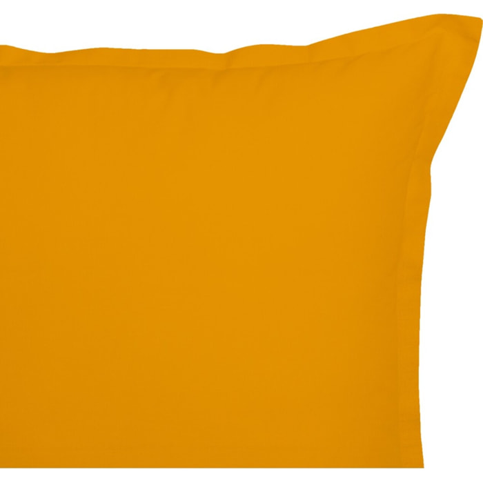 Lot De 2 Taies 100% Coton 57fils Safran