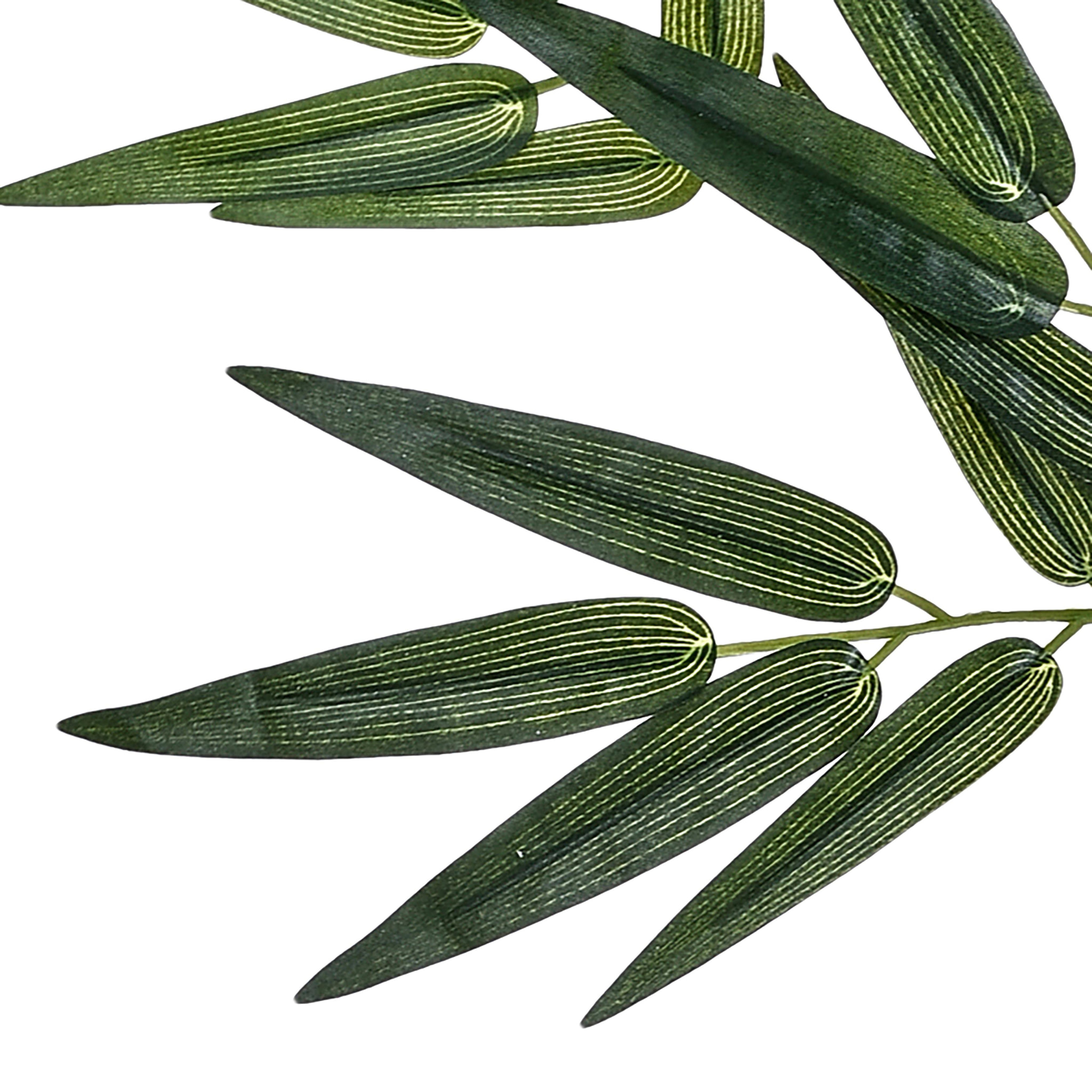 Ramo Bamboo A 3 Diramazioni. Altezza 72 Cm - Pezzi 6 - 35X72X10cm - Colore: Verde - Bianchi Dino - Piante Artificiali