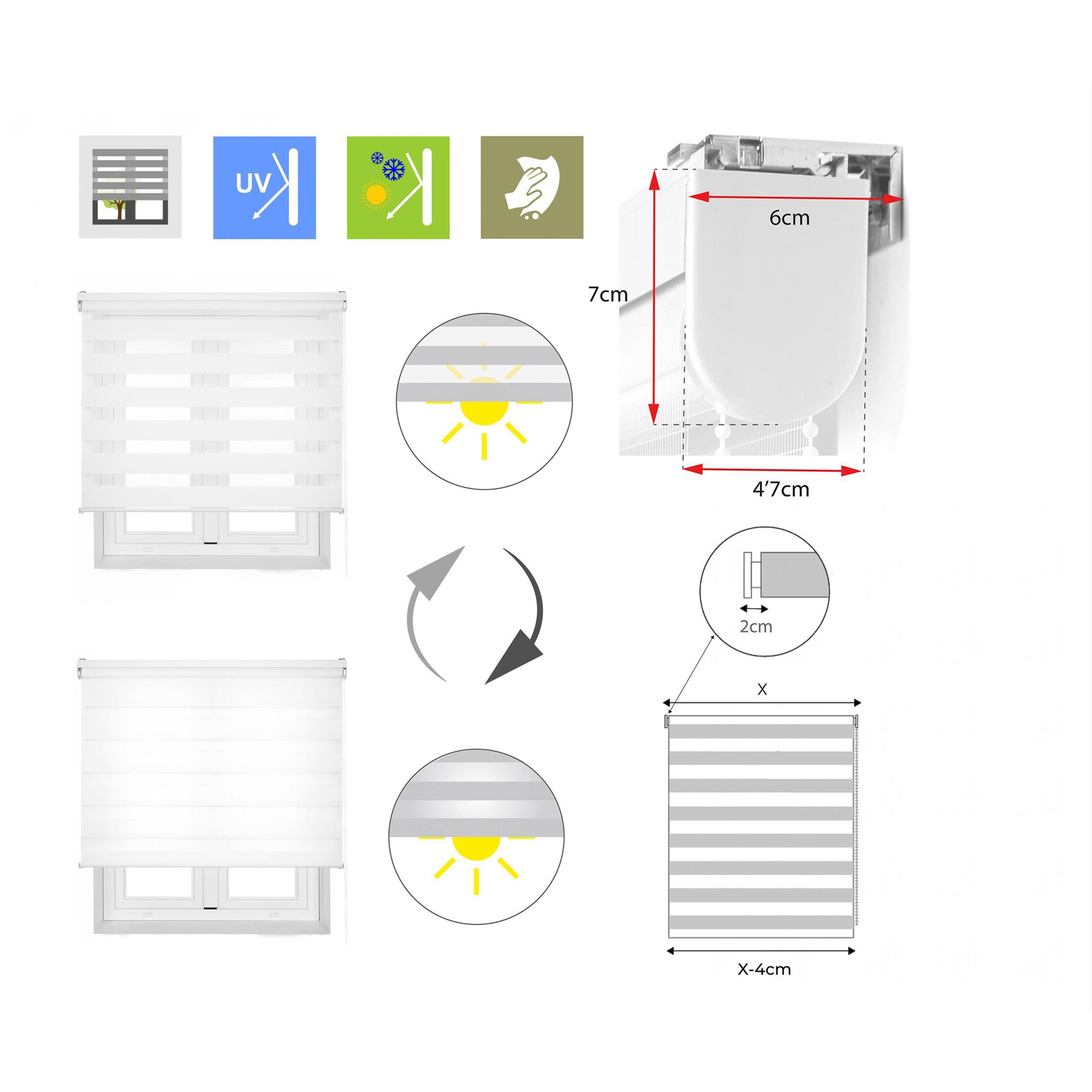 Store enrouleur Polyester Translucide 100x250