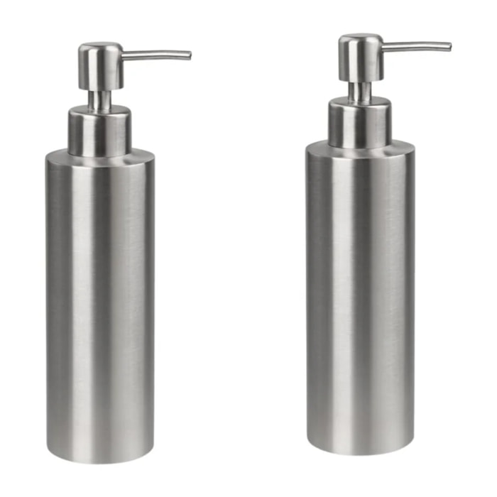 Porte savon en inox pratique et élégant lot de 2 dimensions 20,5 x 5,5 cm robuste et fonctionnel Fackelmann Tecno