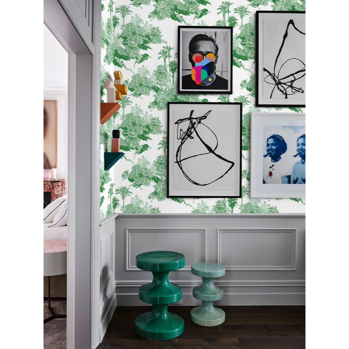 Carta da Parati Toile de Jouy