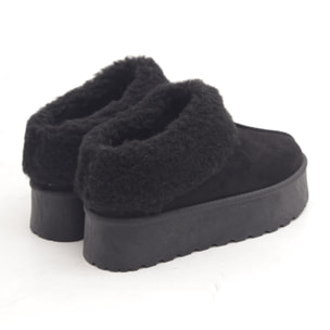 SLIPPER MAMMUT RISVOLTATO NERO