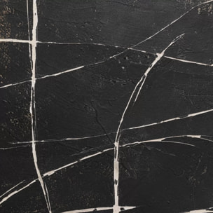 Tableau Sketch 120x120cm noir Kare Design