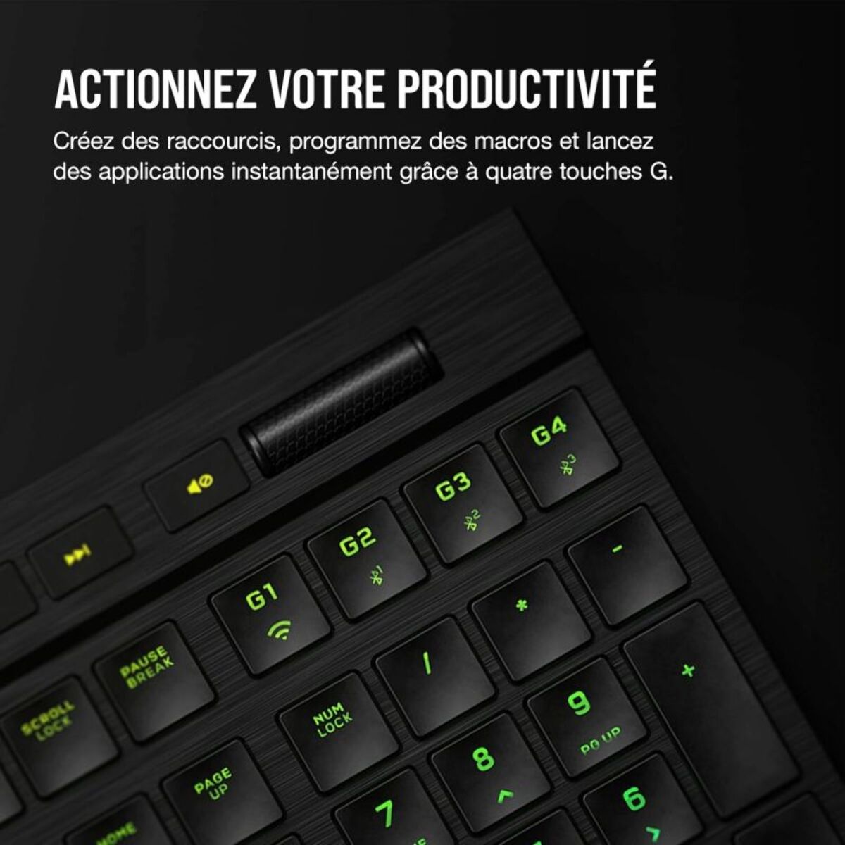 Clavier gamer sans fil CORSAIR K100 AIR Wireless