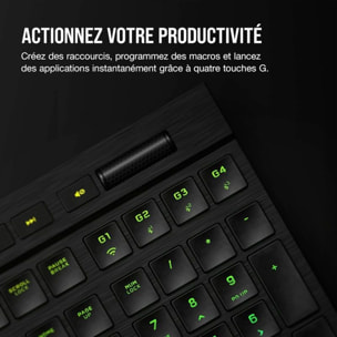 Clavier gamer sans fil CORSAIR K100 AIR Wireless
