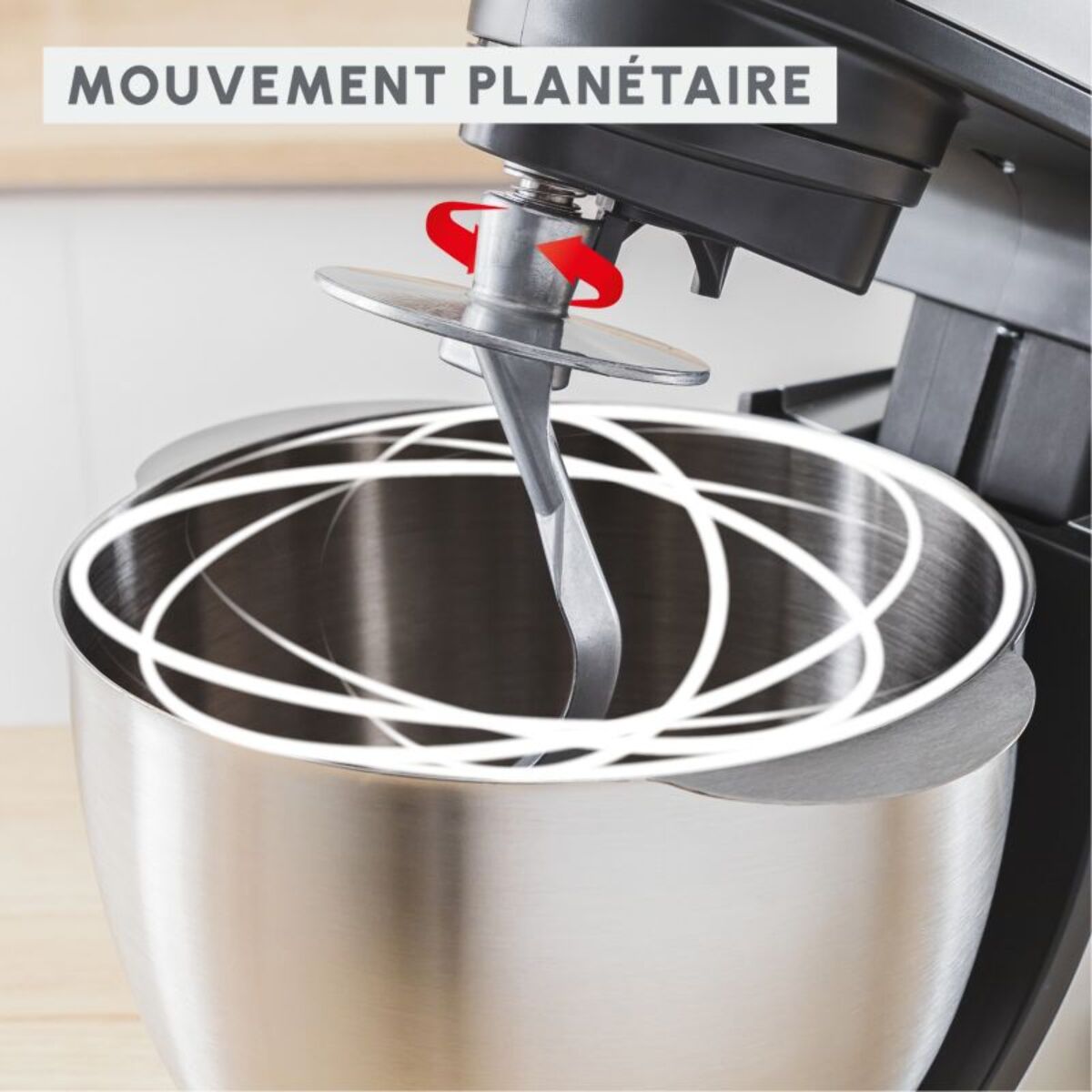 Robot pâtissier MOULINEX Bake Partner noir QA525810