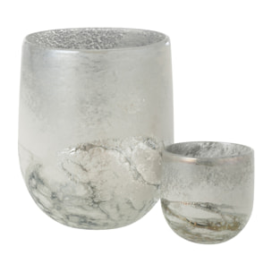 J-Line photophore Scavo - verre - gris - large