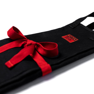 Estuche para cuchillos con asas | 100% algodón | negro y rojo