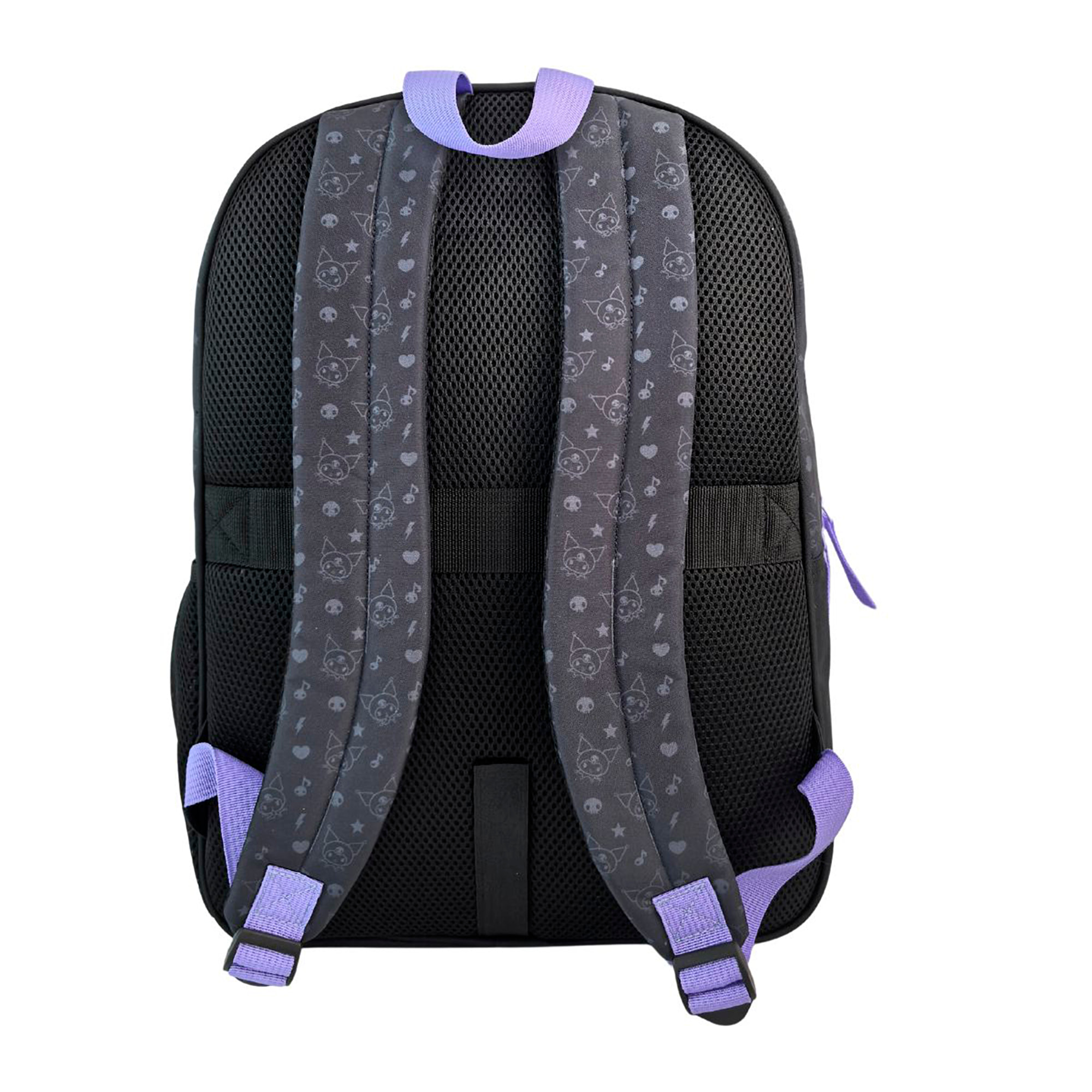 Kuromi Mochila Primaria con doble compartimento adaptable a carro.