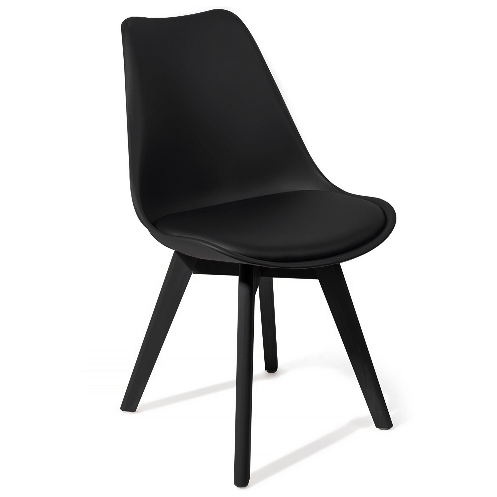Tomasucci Lot de 4 Chaises KIKI EVO BLACK Noir