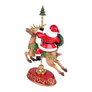Babbo natale con renna - Pezzi 1 - ROSSO - Bianchi Dino SpA