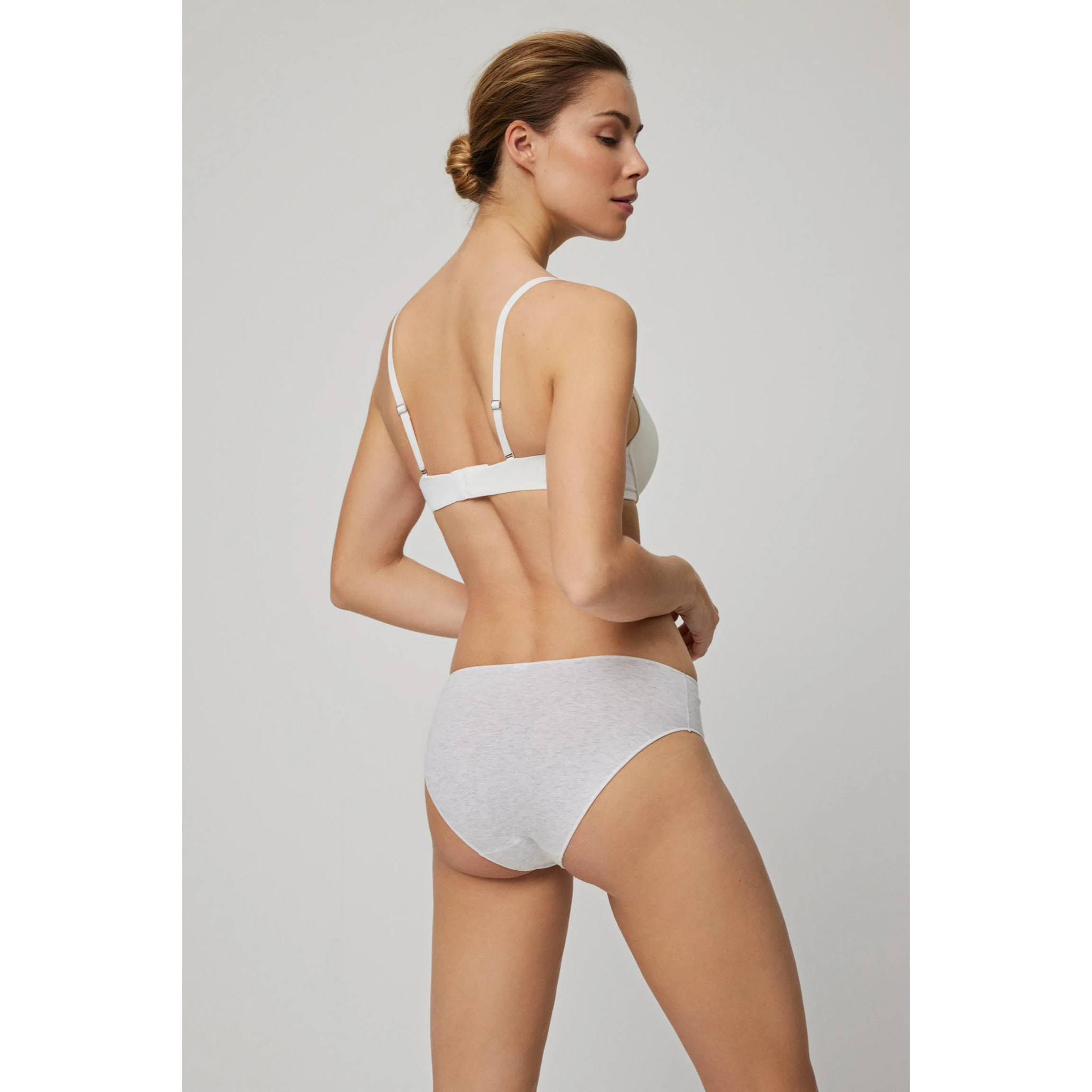 Mutandina di cotone grigio