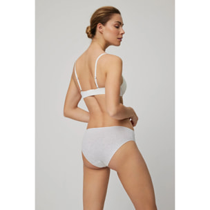 Mutandina di cotone grigio