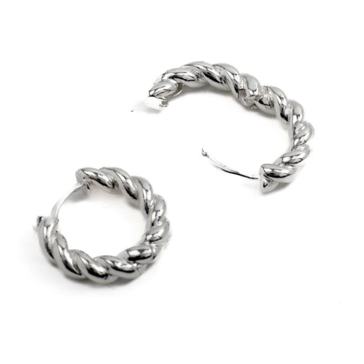 Pendientes Lux by Lux acabadoss en rodio