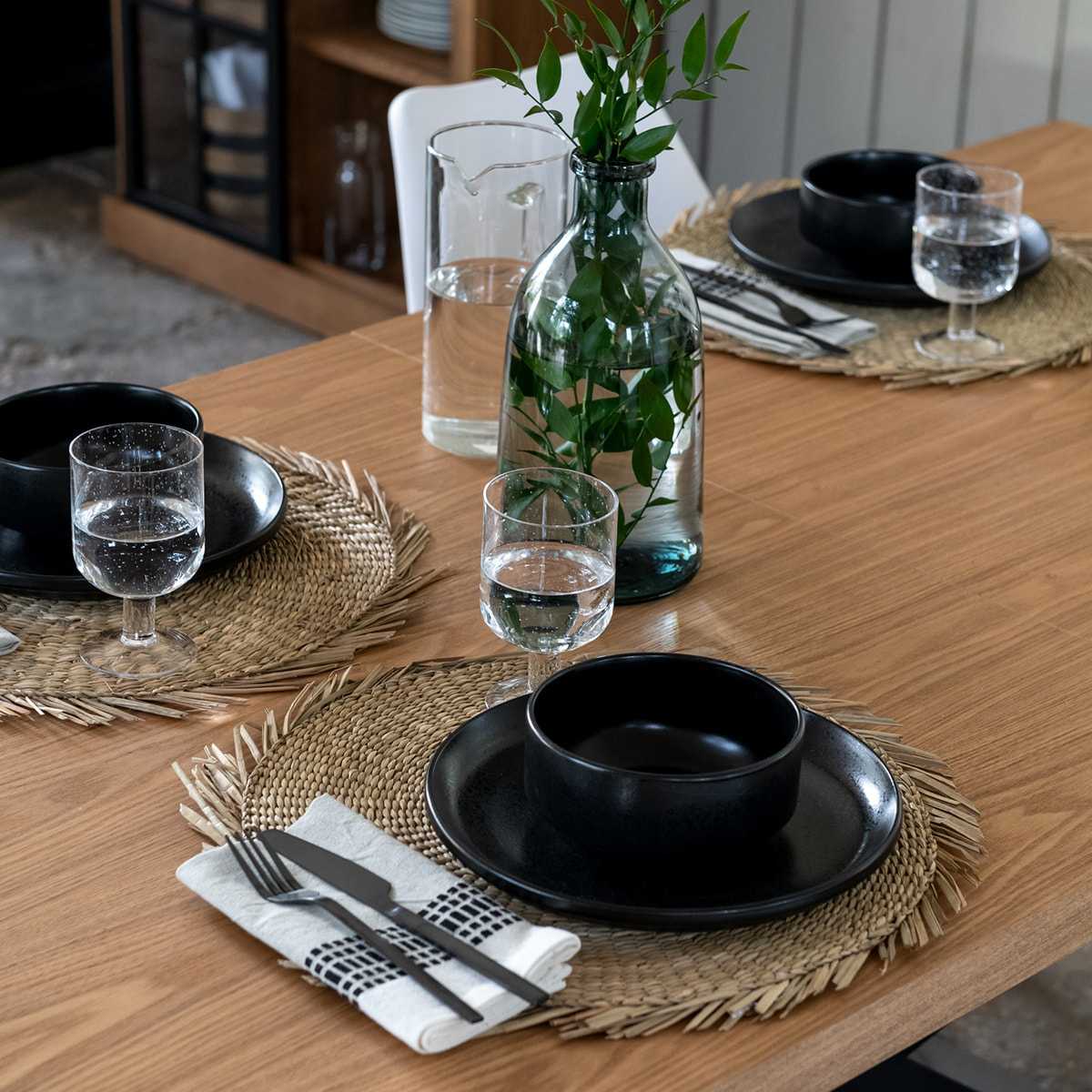 Set de table "Cuba" naturel D38cm beige