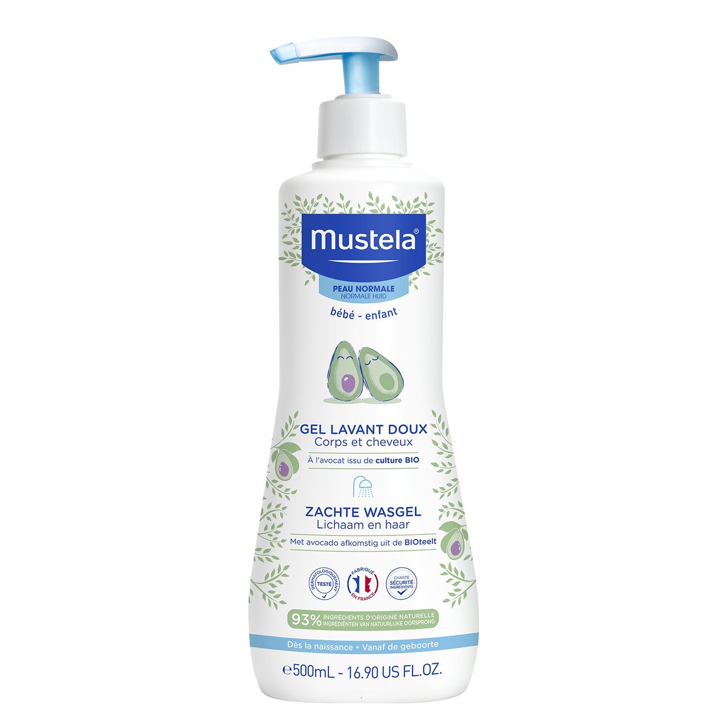 Gel Lavant Bébé Doux - Corps et Cheveux 500 ml