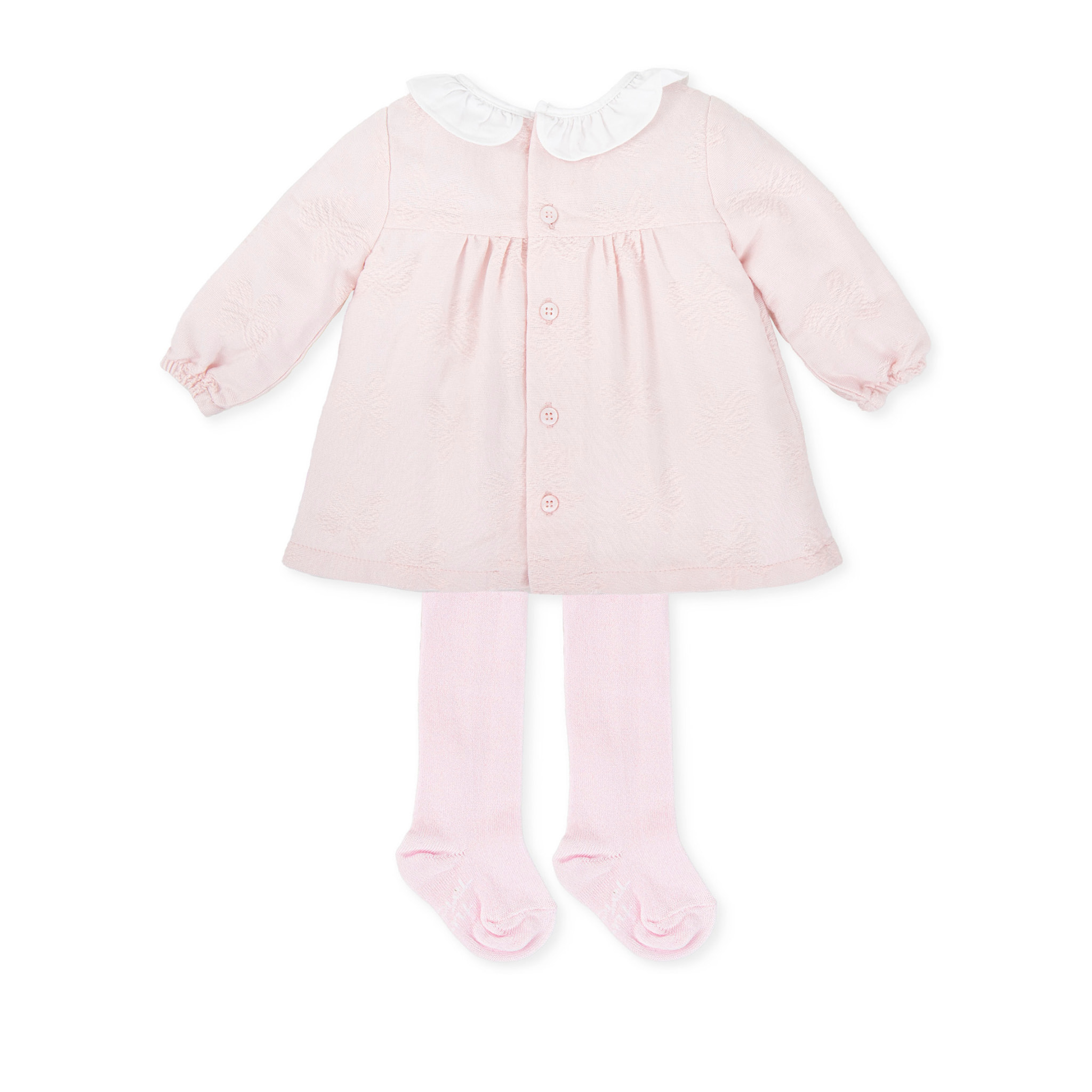 Vestido con leotardos - Rosa