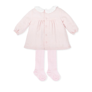 Vestido con leotardos - Rosa