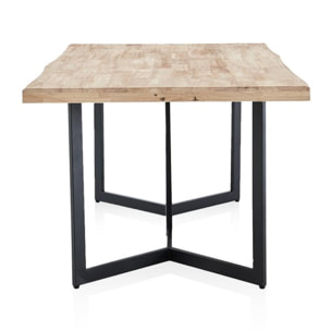 Mesa de comedor Jokul 150 Negro - Roble