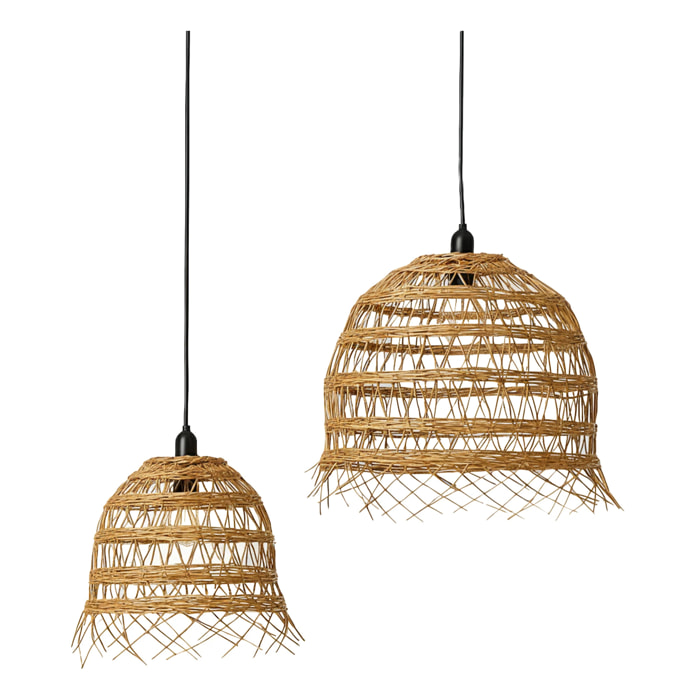 2 Abat-jours seuls HAWAII LONG H45/35CM