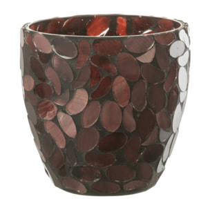 J-Line photophore Mosaic - verre - bordeaux - small