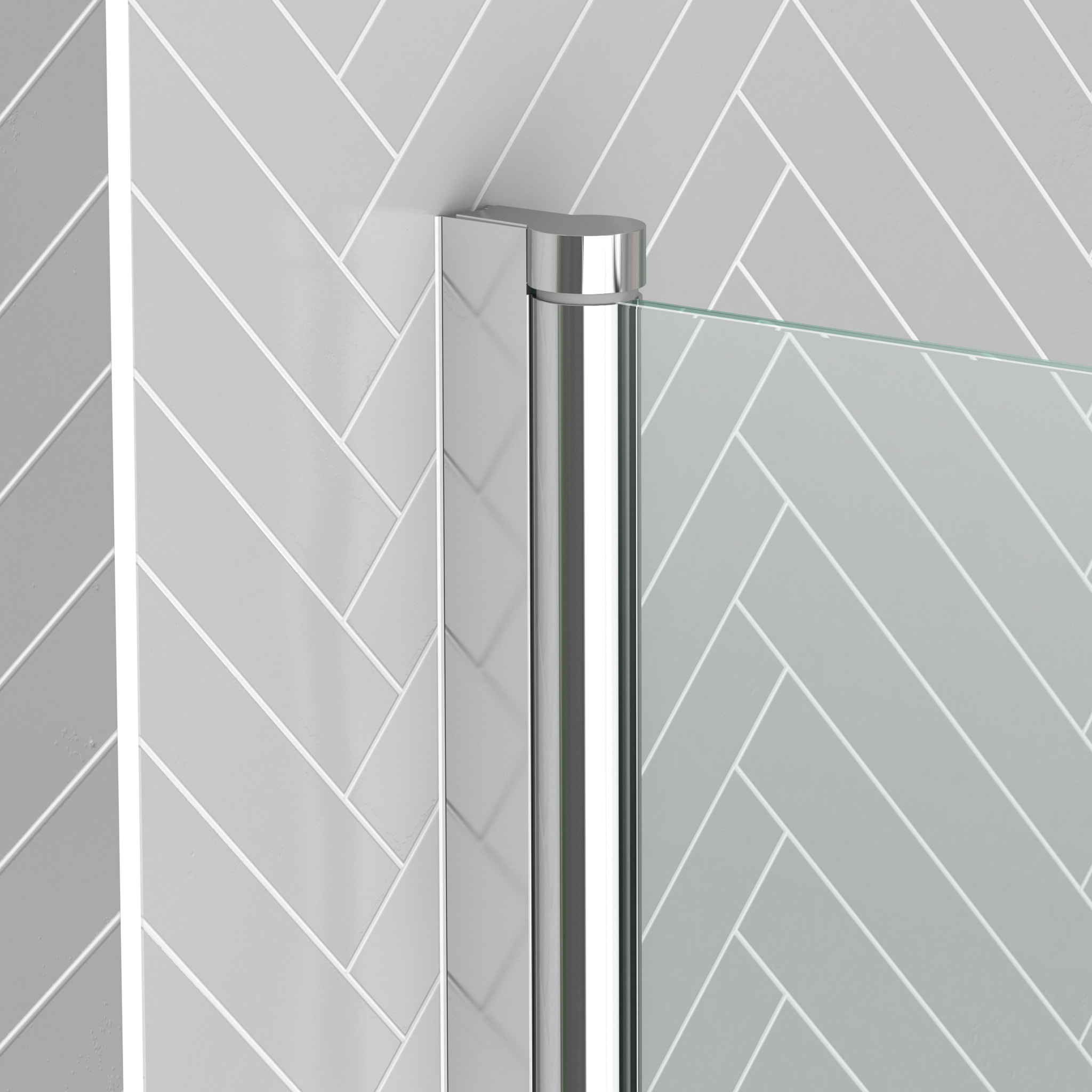 Pare baignoire Rabattable 70x120cm - Profilé Chromé - Verre Trempé 4mm - ELEMENTARY