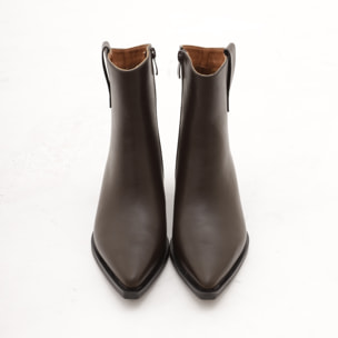 STIVALETTO CAMPEROS LISCIO TESTA DI MORO