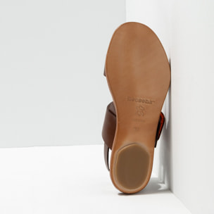 Sandalias S3006 RESTORED SKIN BROWN / AURORA color Brown