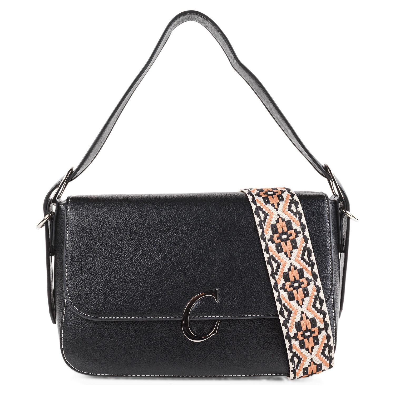 Bolso Bandolera Mujer Sint/Pu Cimarron Albany Negro