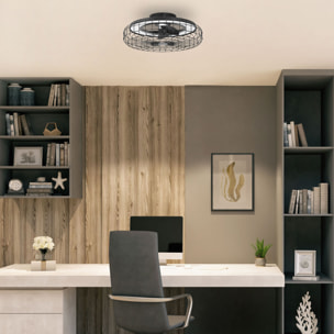 Forlight Merak - Ventilador de Techo con Lámpara LED sin Aspas. Ventilador de Plafón 6 Velocidades y Luz Regulable 2700-6000K