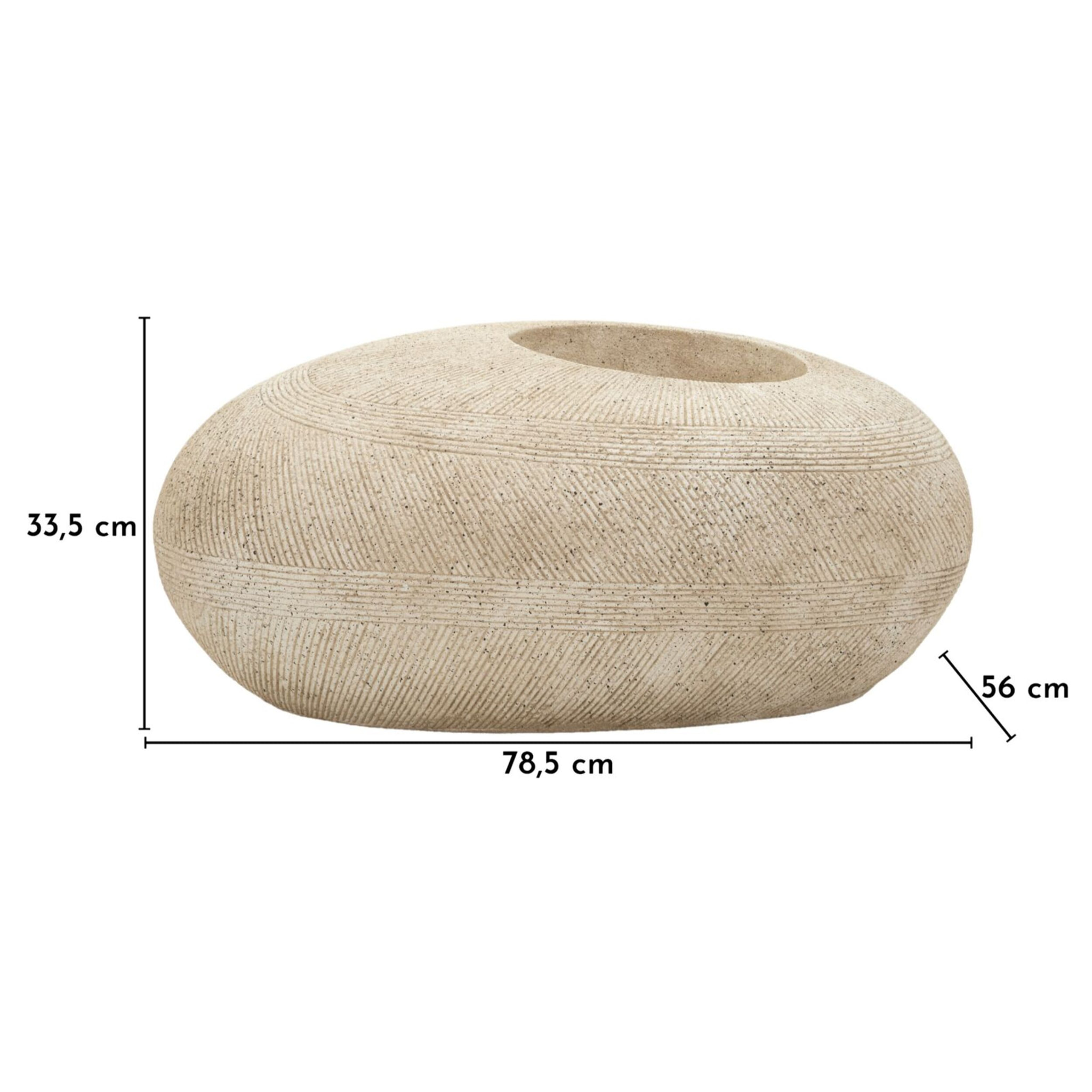 P/VASO DA ESTERNO STONE CM 78,5X56X33,5 (APERTURA CM Ø 28)