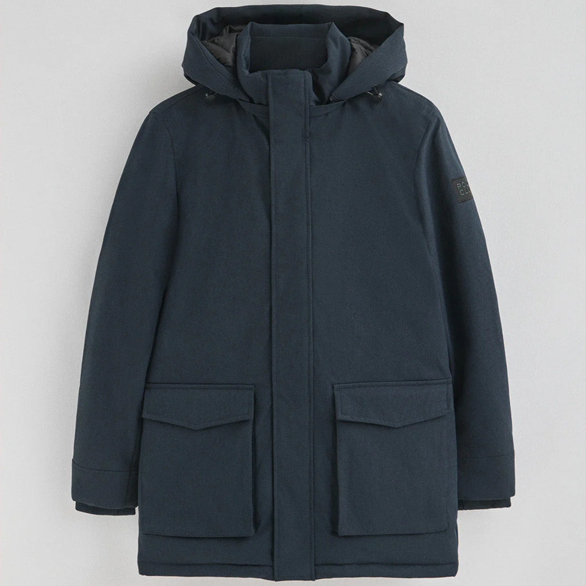 Parka Mitte blu marino con logo Polo Club